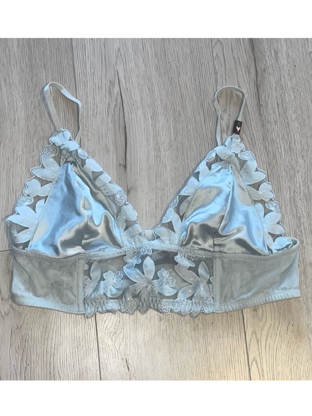2 for $40- Victoria's Secret Satin & Lace Bralette in Light Blue